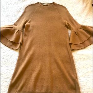 Claudette Ruffled Sweater Dress Size Small. Excellent condition.